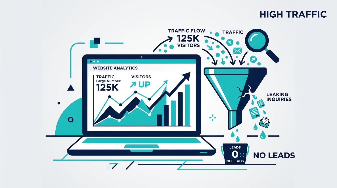 Why Your Website Gets Visitors but No Enquiries (And How to Fix It)